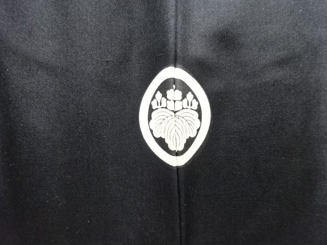  紋付羽二重男物着物